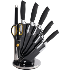 Royalty Line Set de cutite de culoare neagra, 8 piese
